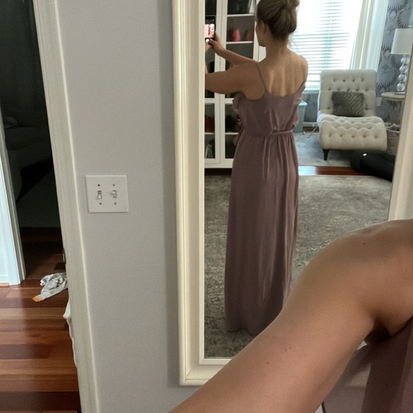 Amsale Nouvelle Bridemaid Dress MAUVE - Picture 4 of 5